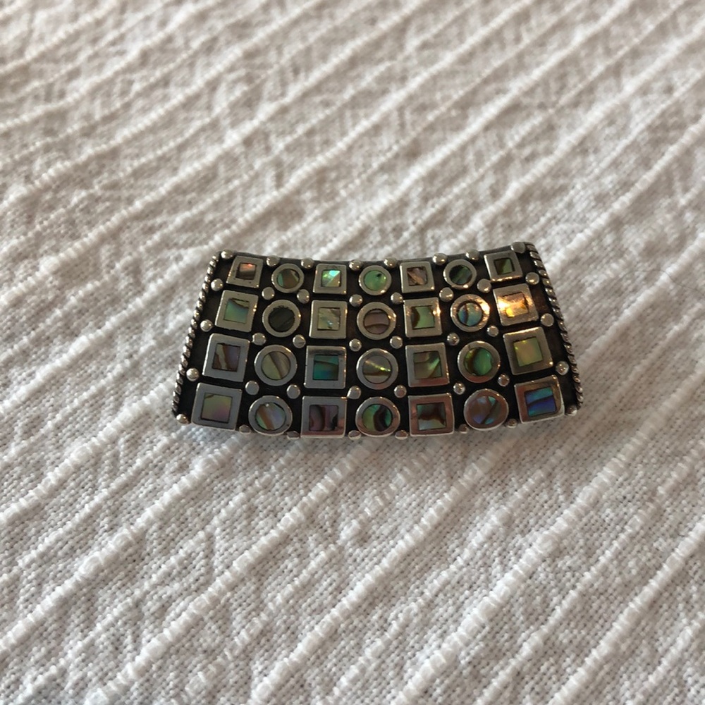 Sterling silver and abalone shell pendant